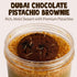 14.1 oz Dubai Chocolate Pistachio Brownie Cake | Rich, Moist Dessert with Premium Pistachios | Handmade Luxury Gift