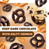 5 Pack Chocolate Covered Pretzels - Pound - Dark Chocolate Pretzels for Office Bowls, Snacking, and Gifting - Sweet
