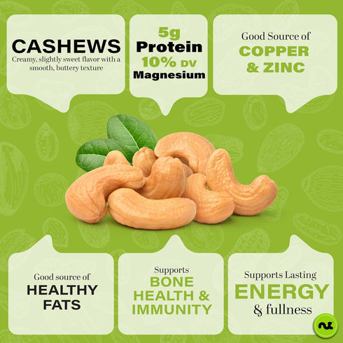 (48oz 3 LB) Packed NUT CRAVINGS - Raw Cashew Halves & Pieces, Unsalted, Shelled, - Bulk Nuts Fresh in Resealable Bag