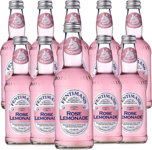 Fentimans Botanically Brewed Classic Rose Lemonade Sparkling Soda, 9.3 fl oz Bottles