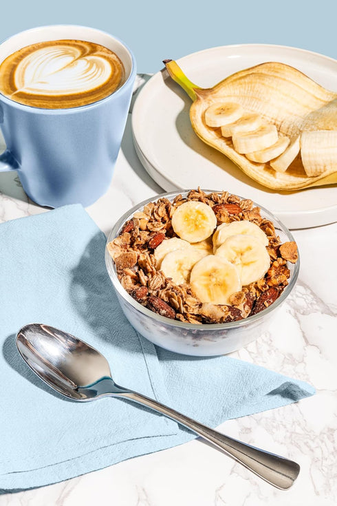 3 pack 8oz The Hampton Grocer Banana & Chocolate Chunk Granola, - Gluten-Free, Dairy-Free, Made with Real Bananas