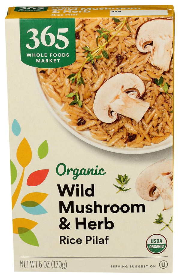 365 by Whole Foods Market, Organic Mushroom and Herb Rice Pilaf, 6