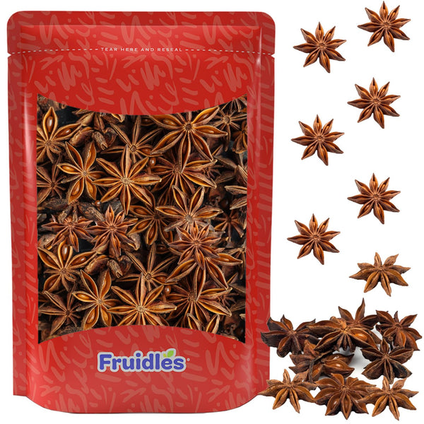 Fruidles Whole Star Anise, Anise Pods, 3 Oz, Great for Anise Tea, Kosher Certified