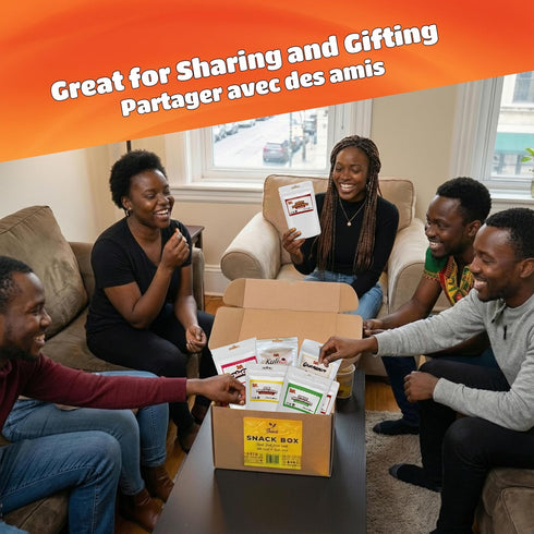 Binti Pack 9 Nigerian snacks, Ghanaian snacks, African Groundnuts, Sweet Potato Chips, Cocoyam Chips, Chin-Chin