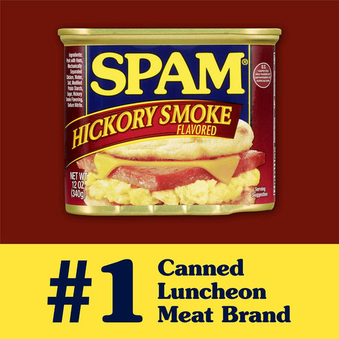 12 (Pack 6) Spam Hickory Smoke, Ounce Can