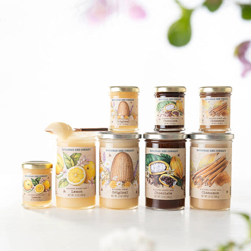 (12 (Pack 1), Savannah Bee Company Whipped Honey - All Natural Spreadable Honey Ounce of Lemon)