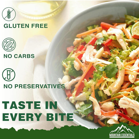 28 Oz 5-Year 1 Pack MOUNTAIN ESSENTIALS All Natural Canned Turkey Fully Cooked, Ready to Eat White Meat Pantry Staple