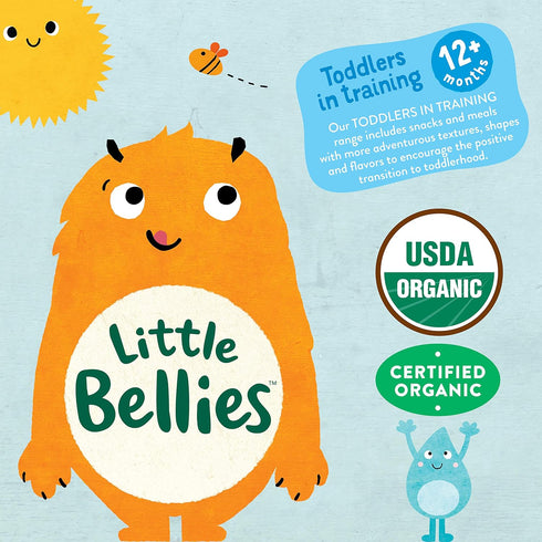Little Bellies Organic Animal Crackers Toddler Snack (Pack of 5 x 4.58 oz Individual Packs)