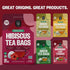 FGO Organic Hibiscus Tea - 100 Count, Eco-Conscious Tea Bags, Caffeine Free