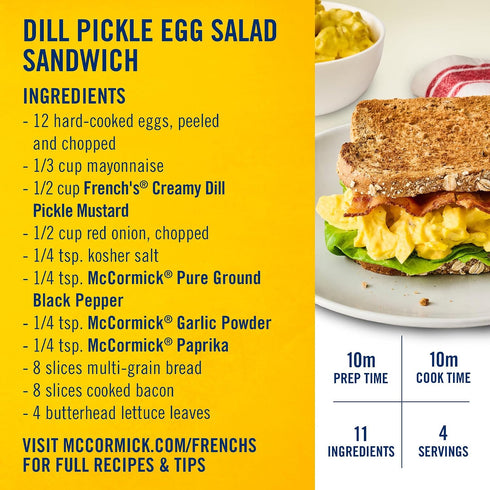 1.7 oz (Pack 24) French's Dill Pickle Mustard Spread