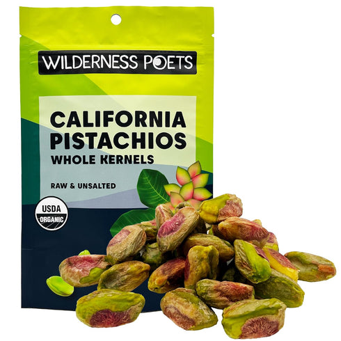 Wilderness Poets, Organic, Whole, Raw Pistachios - Grown in California, Fresh, Bright