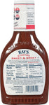 Ray's No Sugar Added Sweet & Smoky Barbecue Sauce, 18.5 oz. (Pack of 3)