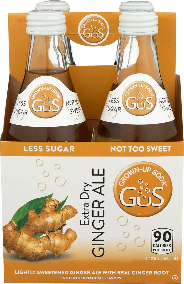 Gus Soda Soda Ginger Ale Xtra Dry 4pk