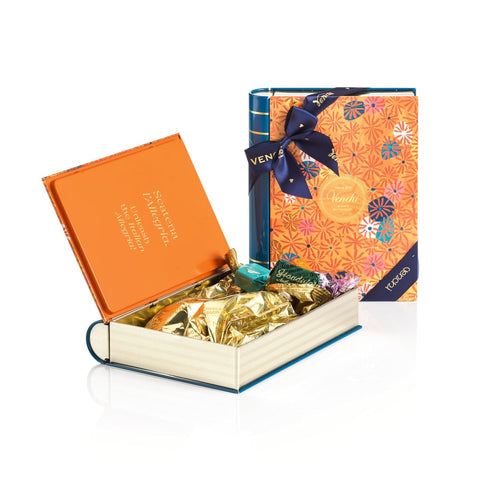 Venchi Maxi Chocolate Book Tin with Italian Chocolates - Gluten Free- Gift