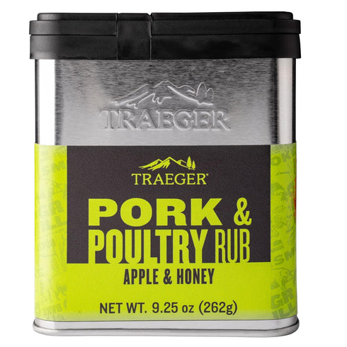 by Traeger SPC215 SPC171 Traeger Grills Burger Rub with Onion, Garlic & Cheese and Pork & Poultry Rub with Apple