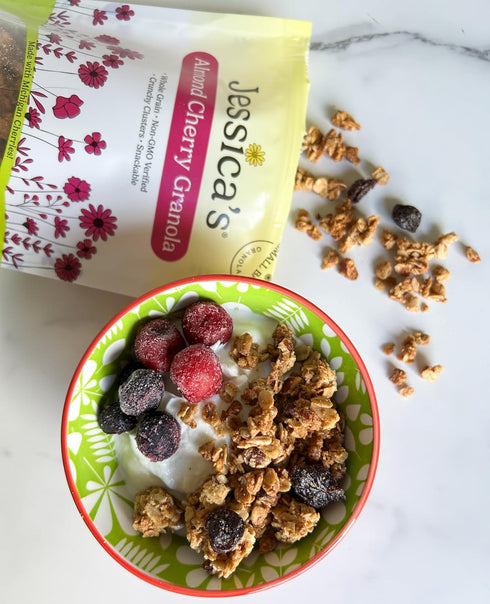 11oz Jessicas Almond Cherry Granola - Handmade, Non-GMO, Gluten-Free, Whole Grain