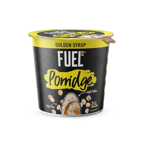 Fuel 10k FUEL10K Breakfast Cereal Porridge Pots, Golden Syrup, 8 x 70g, 560g Total