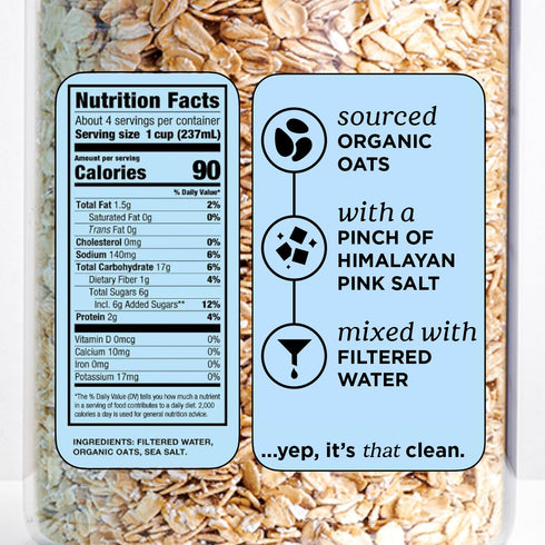 32oz 3 6 pack Mooala Organic Simple Oat Milk, - Ingredient, Shelf Stable, No Gums, No Oils, No Fillers, Non-GMO, No