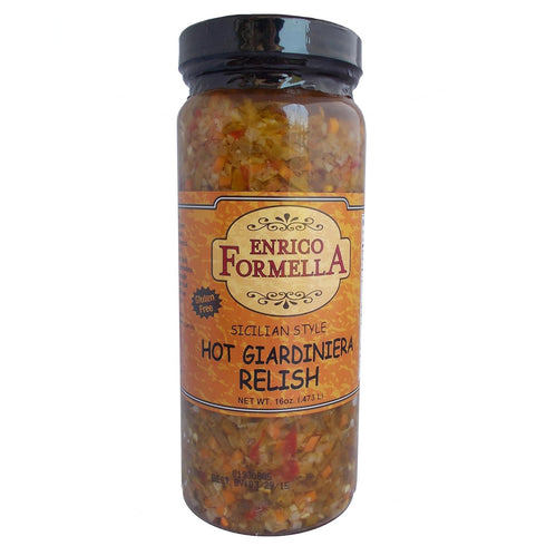 Enrico Formella | Hot Giardiniera Relish | Italian Chicago Style Hot Pickled