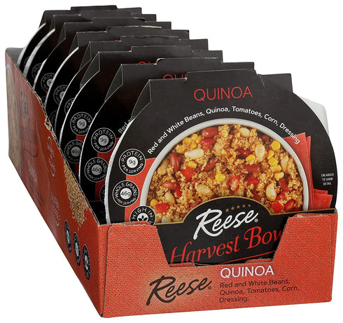(Pack 8) Reese Quinoa Harvest Bowl | Red Beans, Corn & Tomatoes | High in Fiber & Protein