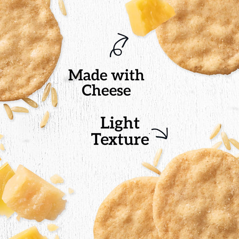 6 3.5 oz Good Thins Three Cheese Rice & Cheese Snacks Gluten Free Crackers, Bulk Snack Crackers, - Boxes