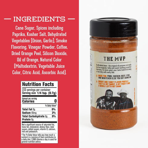 AC Barbeque Trio Seasoning Set - The MVP, Midnight Smoke, Lemon Stepper BBQ Rubs - 3 x 5.5oz Bottles