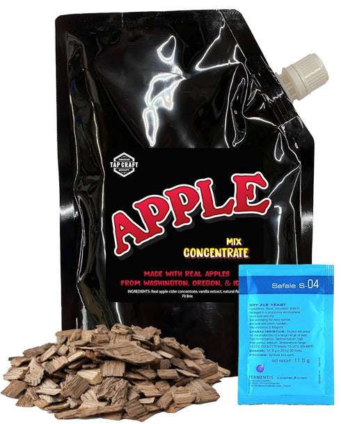 Home Brew Stuff HomeBrewStuff - One Gallon Hard Oaked Apple Cider Recipe Refill Kit -