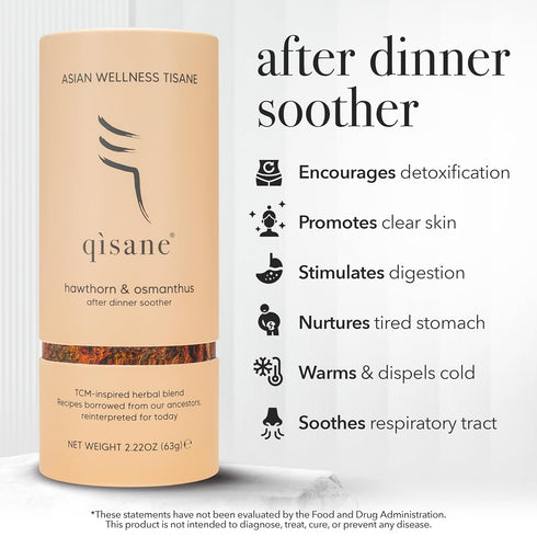 QISANE 10 (~30 qsane Hawthorn Berry Tea Bags with Osmanthus Flower - Dried Hawthorn Berries, Osmanthus Plant