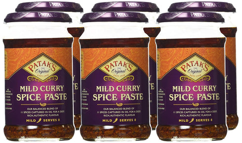 10-Ounce (Pack 6) Patak's Curry Paste Mild, Jars