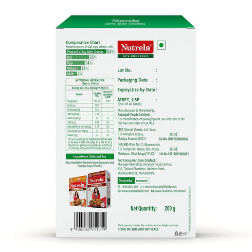 Nutrela Soya Mini Chunks, 220 Grams