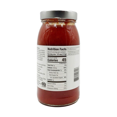 Organico Bello Tomato Basil Organic Pasta Sauce, 25 oz