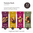Pack, 1.5 Oz (12 Packs) Sahale Snacks Glazed Mix Nut Blend Variety Grab & Go Bags Total - Four Different Dry-Roasted