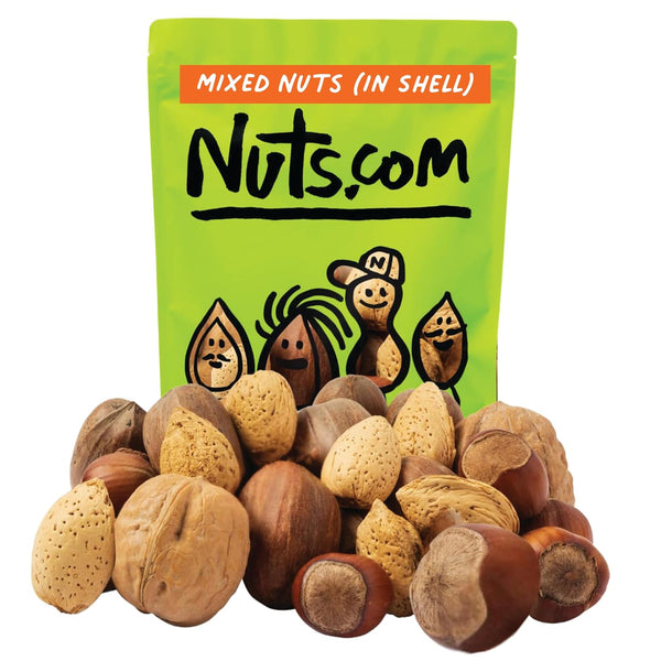 Nuts.com Mixed Nuts in Shell, No Brazil Nuts - 3 lb Bag,