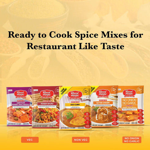 50g 15 Pack 3 Rasoi Magic Spice Mix for Egg Curry Masala, | Ready-to-Cook | No Added Preservatives, No Artificial