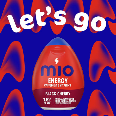1.62 oz mio Energy Black Cherry Flavored with Other Natural Flavor Liquid Water Enhancer, fl Bottle