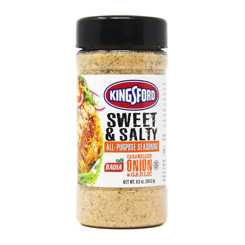 Kingsford Sweet & Salty All-Purpose Seasoning, 6.5 oz – Balanced Blend of Sweetness and Savory Salt