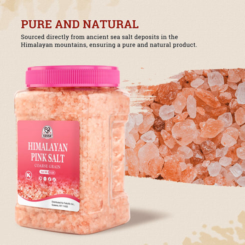 52USA 80oz (5 Himalayan Pink Salt for Grinder Refill, Pound), Himalayan Coarse Salt, Pink Himalayan Sea Salt, Unrefined