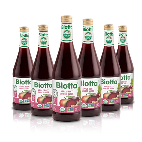 Biotta Organic Apple Beet Ginger Juice - Superfood Blend with Organic Beetroot