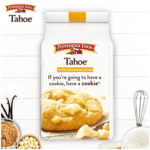 Pepperidge Farm Tahoe White Chocolate Macadamia Nut Cookies, 7.2 OZ Bag (8 Cookies)