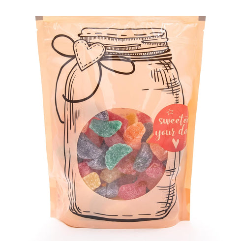 2 Pack (65 Count) Fruit Slices - Pound Bulk - Assorted Fruit Jelly Candy - Unwrapped Wedges - Old Fashioned Jelly Candy