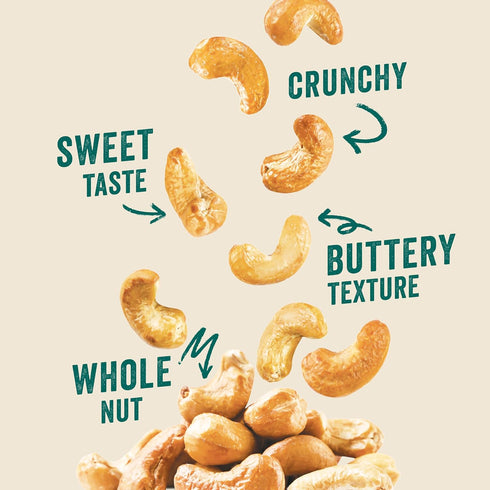2oz Packs (5 Count) IChoose Black Pepper Sea Salt Cashews, Individual Snack Bold Cracked Pepper Roasted Cashews