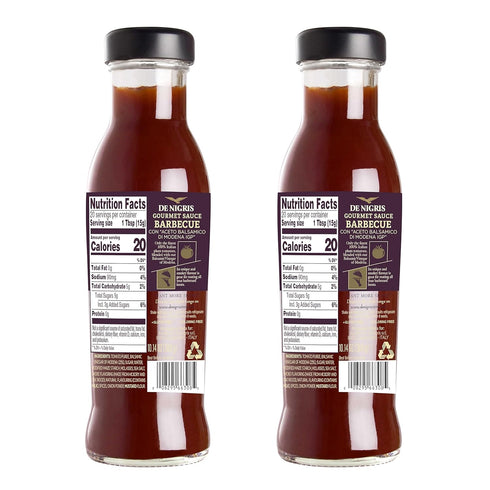 De Nigris Excellence Line - Gourmet Italian Barbecue Sauces With Balsamic Vinegar Of Modena 10,14 Oz (Pack of 2) | Barbecue Sauce With Balsamic Vinegar From Modena Italy | Smokey Flavor