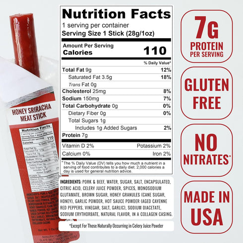 Pack, Pack (5 Pack) Slate Belt Smokehouse Meat Sticks Individually Wrapped- Meat Sticks Variety Gluten-Free, MSG-Free