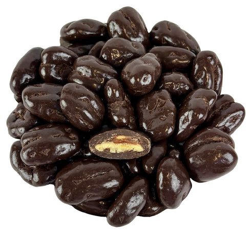 Cozy Confections Dark Chocolate Covered Pecans, 1 Pound