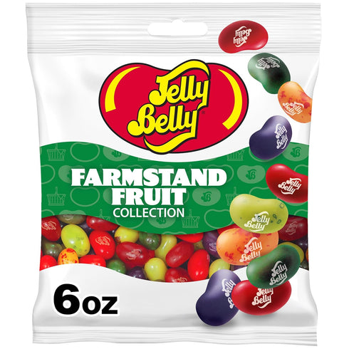 Jelly Belly Farmstand Fruit Jelly Bean Collection - 6 oz Peg Bag
