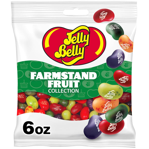 Jelly Belly Farmstand Fruit Jelly Bean Collection - 6 oz Peg Bag