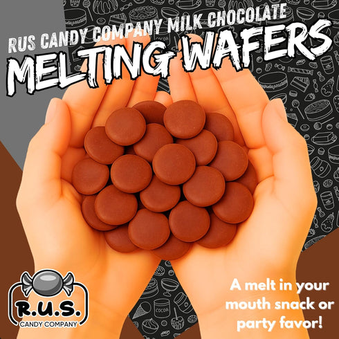 1 lb Milk Chocolate Melting Wafers Bulk for Dipping Strawberries Candy Making Molding Coating Baking Fondue Chocolate