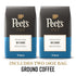 36 2 Peet's Coffee Medium Roast Ground Coffee | Big Bang | Ounces | Bags