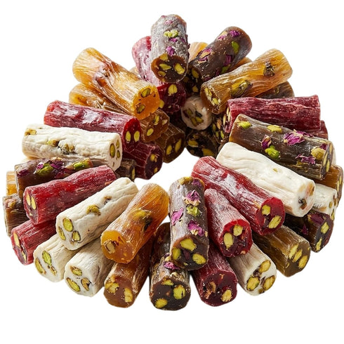 arba Handmade Turkish Delight Mix Turkish Delights Candy Sticks Pistachio Filled Premium