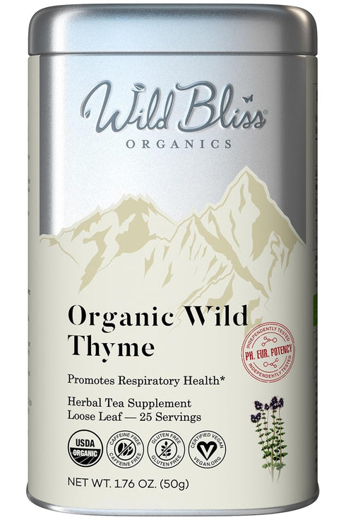 Wild Bliss Organic Wild Breckland Thyme Tea - Caffeine Free Loose Leaf